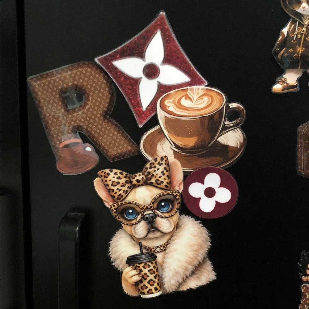Designer-Inspired Monogram Magnet Set